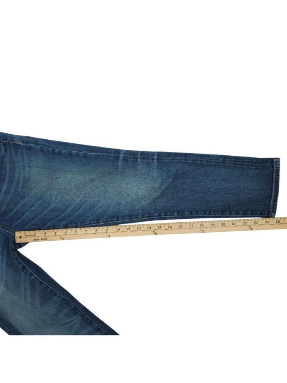 Ralph Lauren Denim & Supply Crop Skinny Jeans 30 Indie Boho Whiskered Blue Denim - Picture 6 of 15